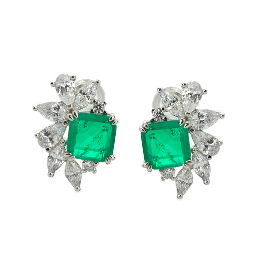 Jas Emerald Stud Earring