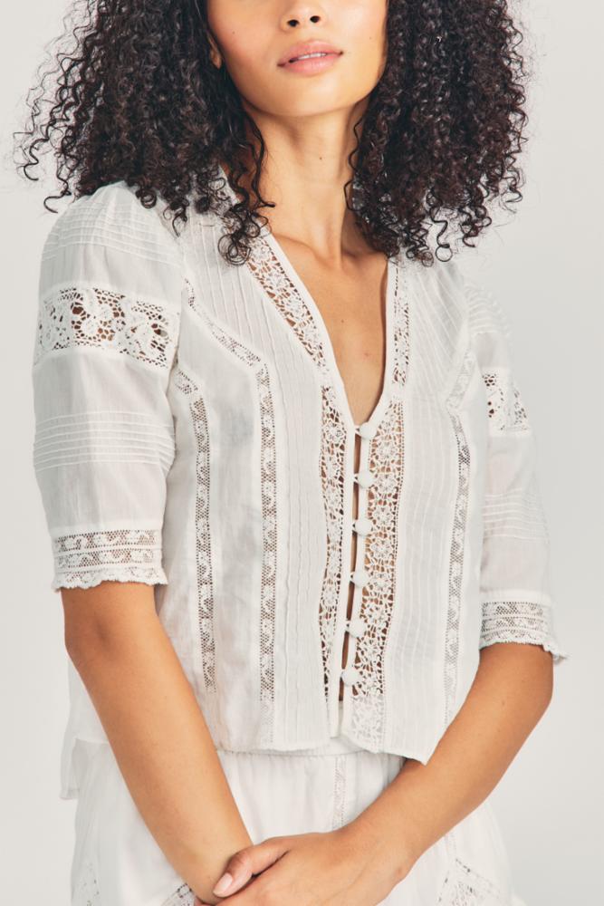 LOVESHACKFANCY GAVILAN TOP