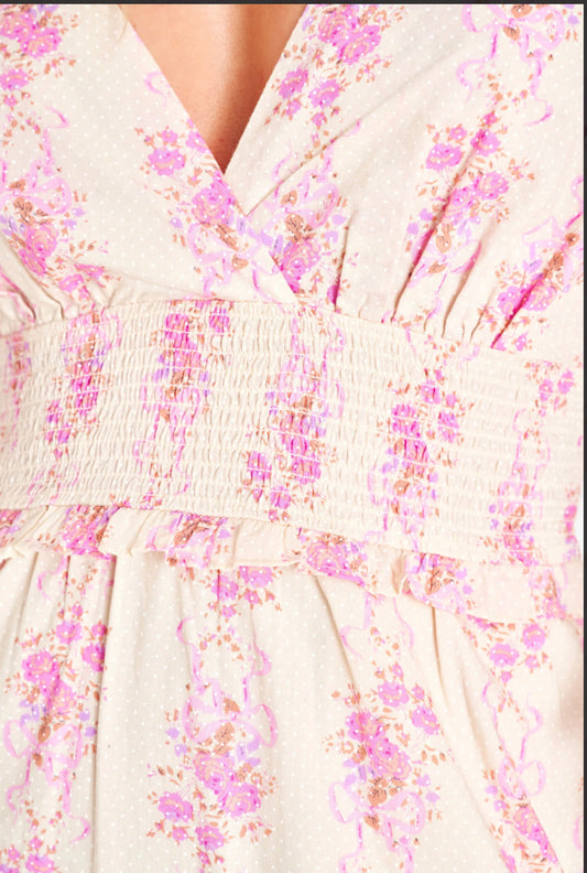 LoveShackFancy Firefly Dress - French Lilac