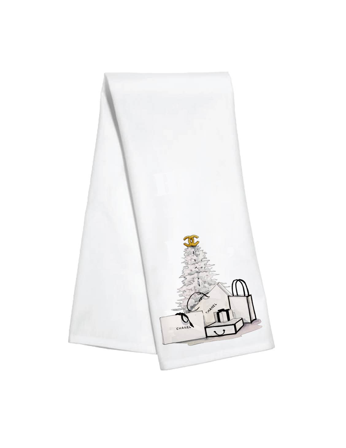 Christmas-Kitchen Towel- Tree CC