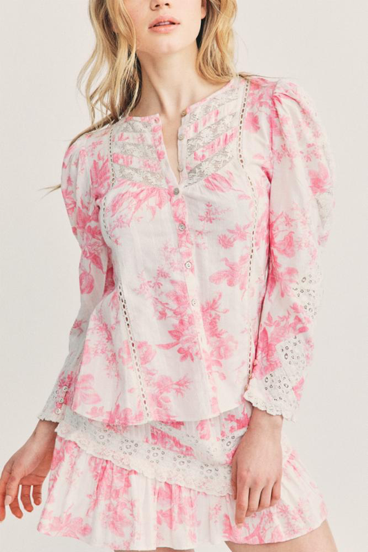 LOVESHACKFANCY BROADWAY BLOUSE