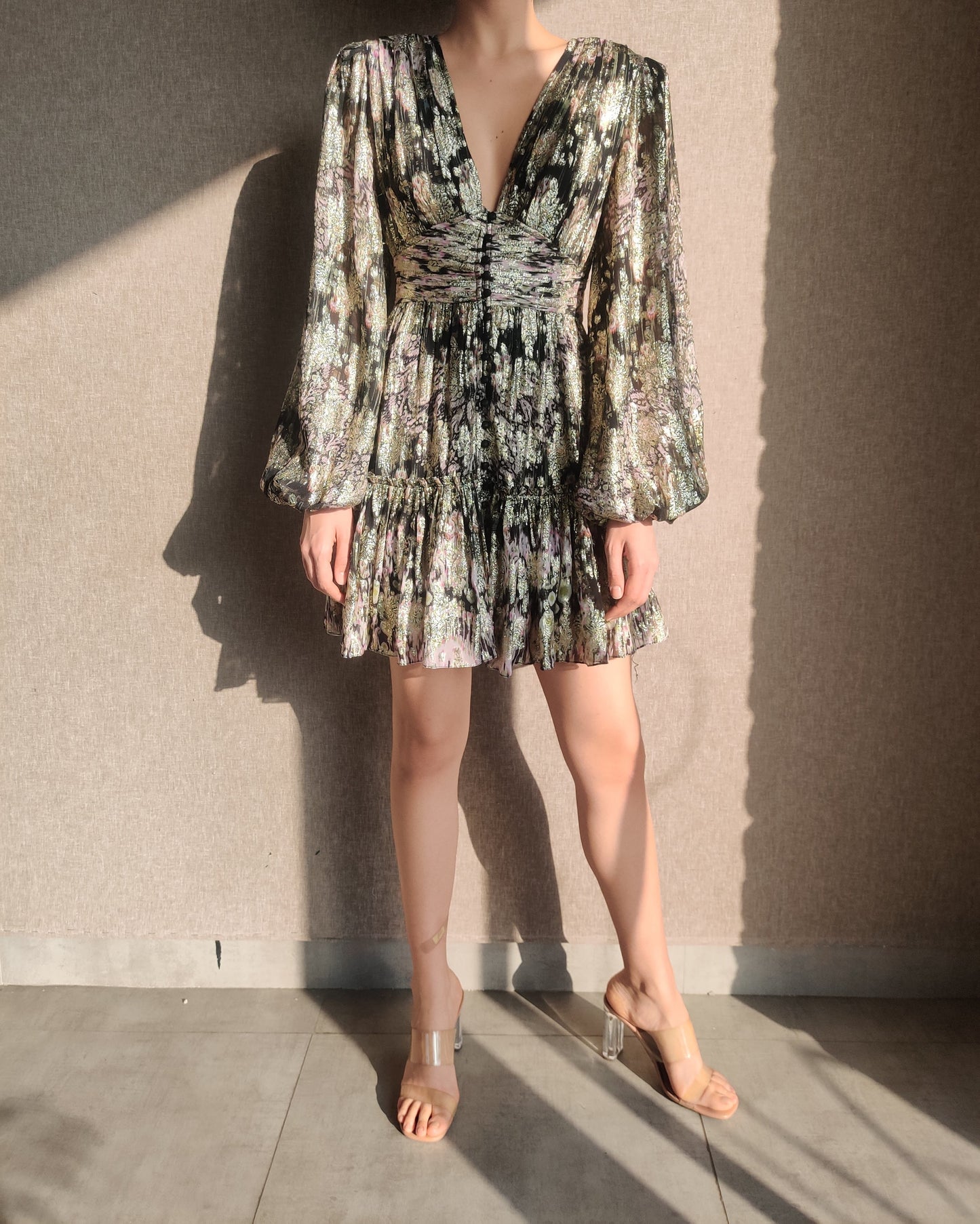 Hemant & Nandita Kari Flower Dress