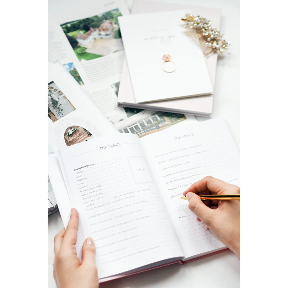 Wedding Planner (White) organiser gift for brides for her