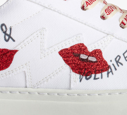 Zadig & Voltaire The La Flash Lips Sneakers