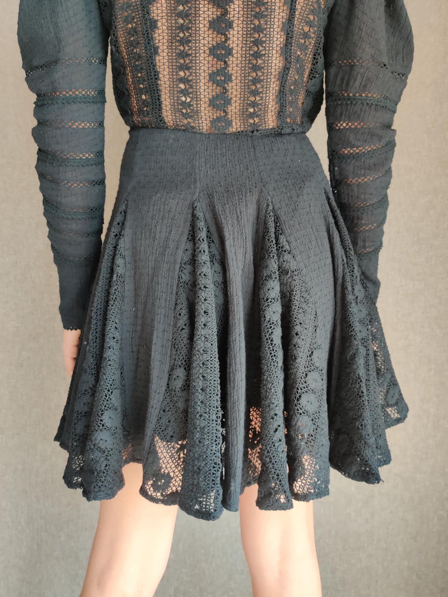 Hemant & Nandita Juhi Black Mini Dress