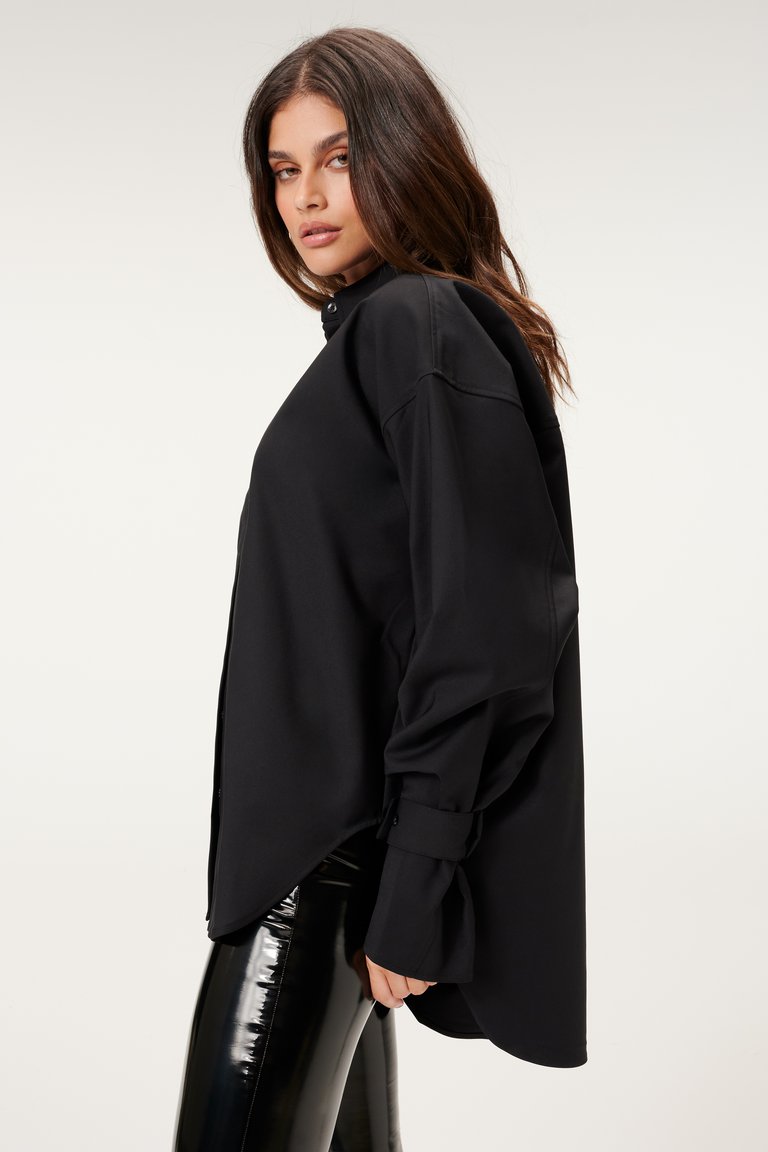 Good American Tabbed Poplin Shirt