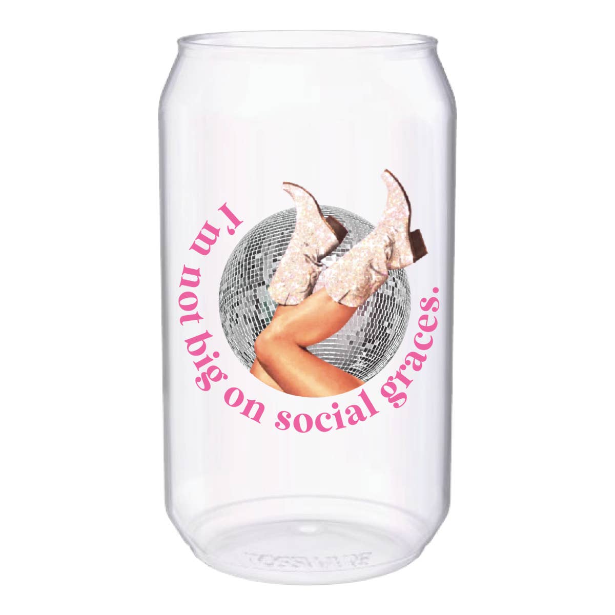 Social Graces Rodeo 12oz Pop Can Reusable Tossware -Set of 4