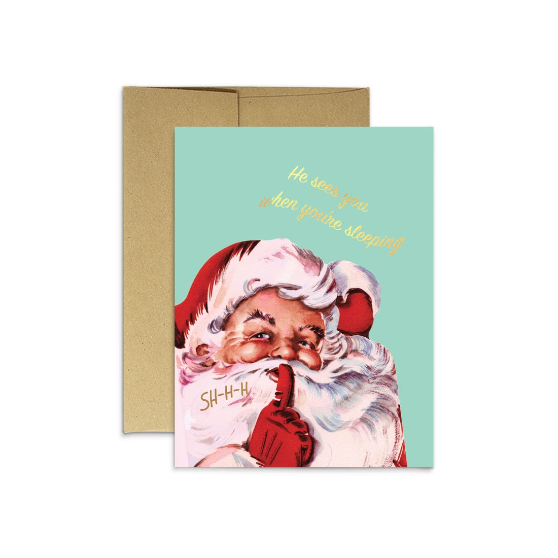 Santa Sleeping Card