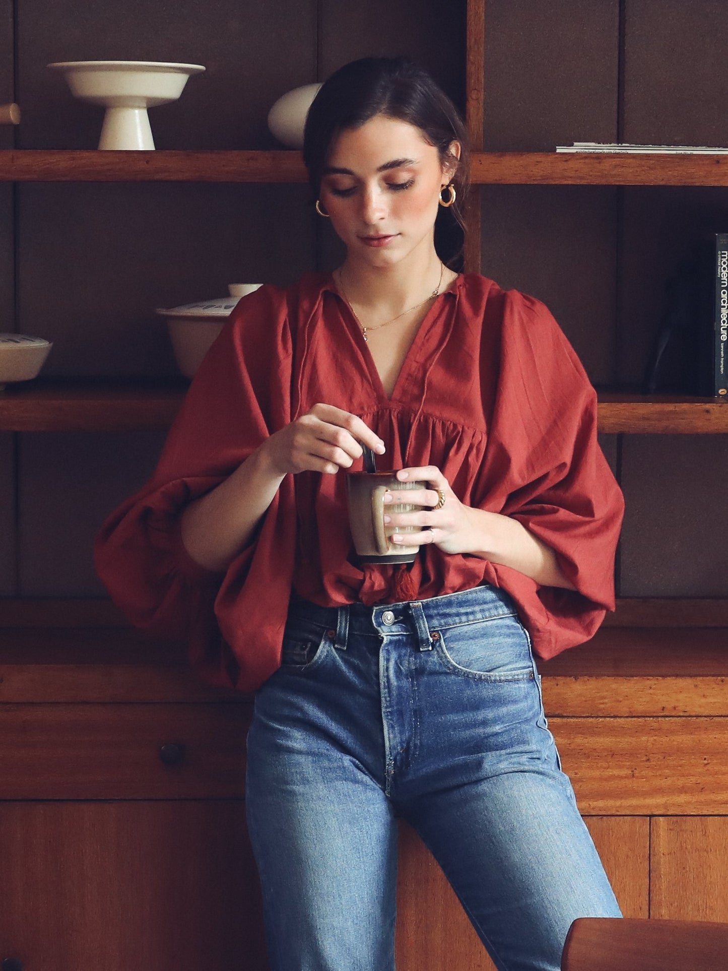 CHARLIE TOP IN SPICE ORGANIC