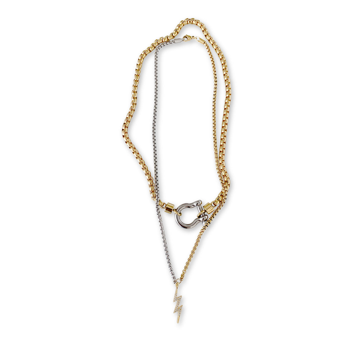 HERRADURA THUNDER LAYERED NECKLACE