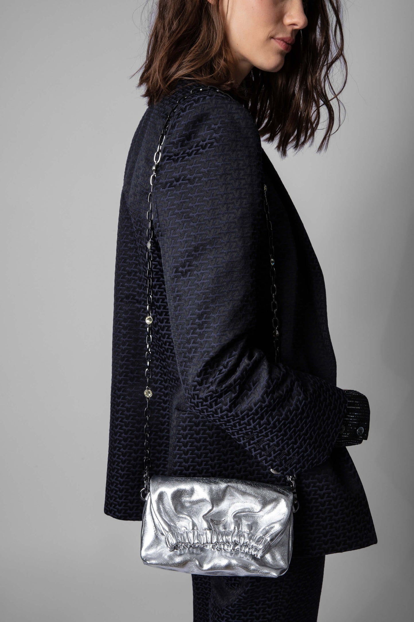 Zadig + Voltaire Rockyssime Metallic Bag