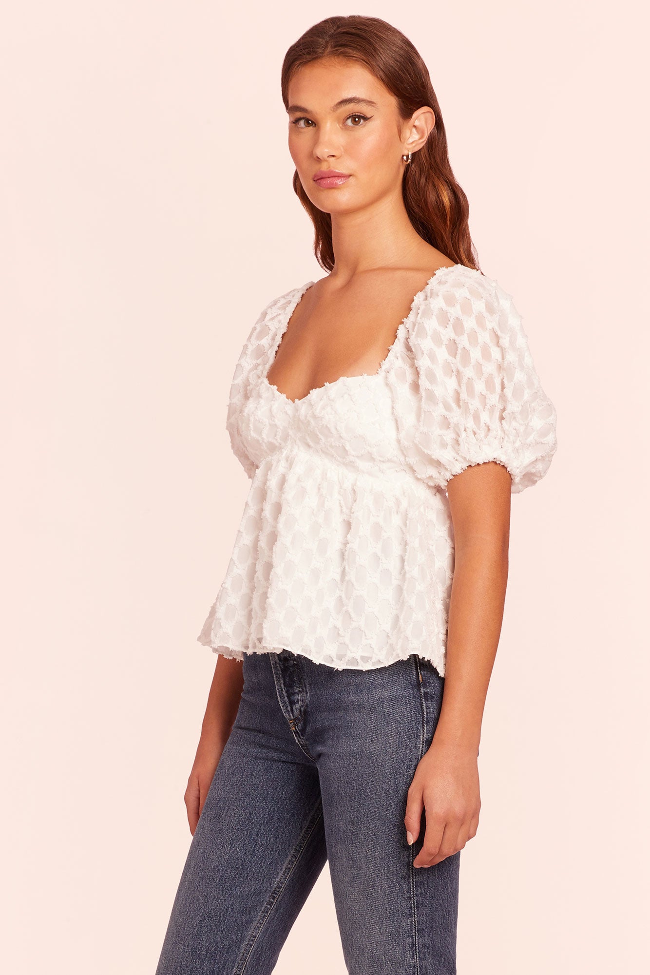 Amanda Uprichard Tomasina Top in Cirrus