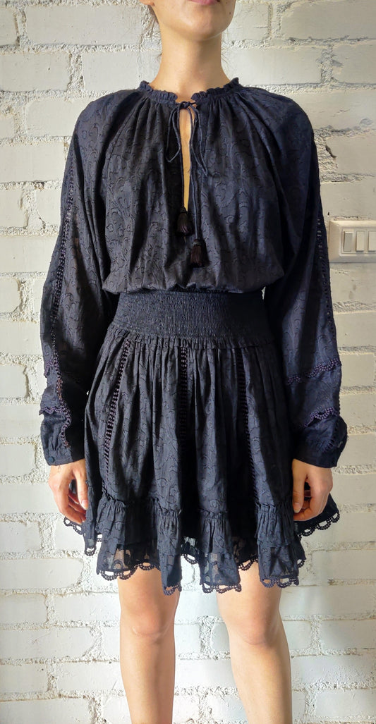 Hemant & Nandita Black Cotton Dress