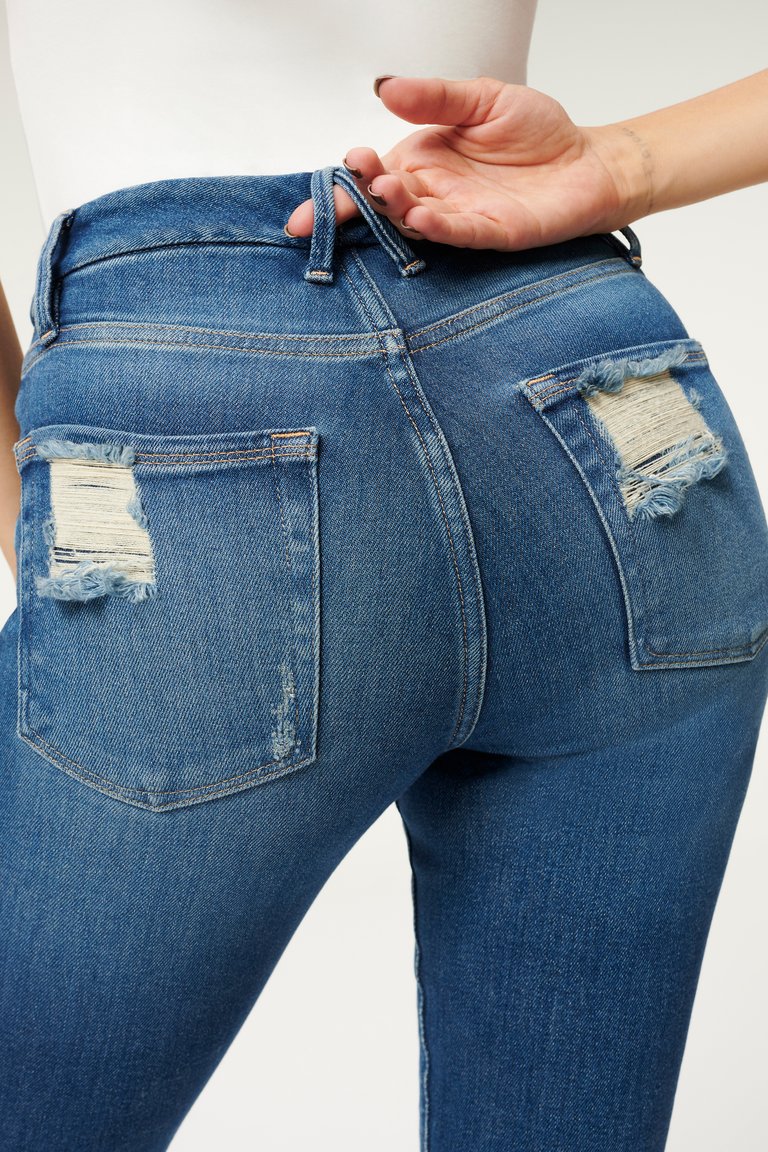 GOOD AMERICAN GOOD LEGS JACKED STEP HEM