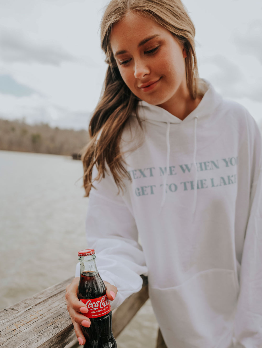 TEXT ME WHEN YOU GET THE LAKE (HOODIE FRONT + BACK)
