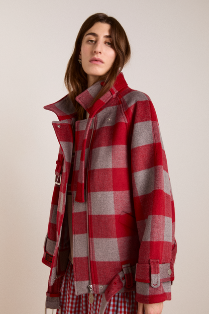 Damson Madder Polly Wool Bomber