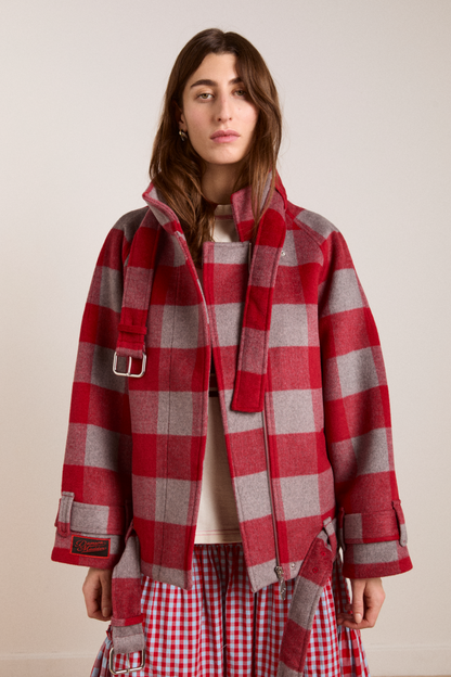 Damson Madder Polly Wool Bomber