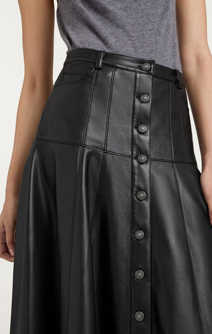 Cinq a Sept Vegan Leather Veena Skirt