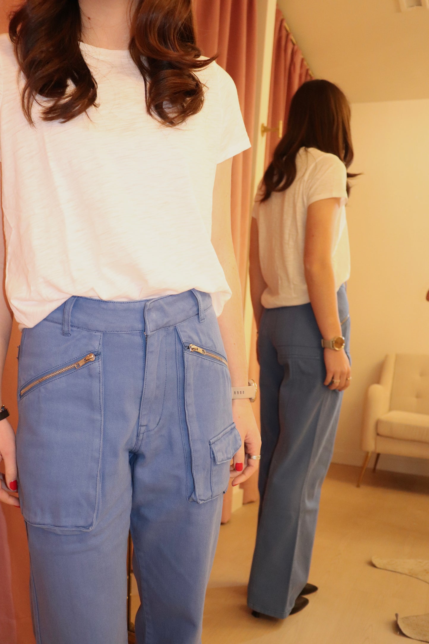 Ena Pelly Monica Denim Cargo Pant