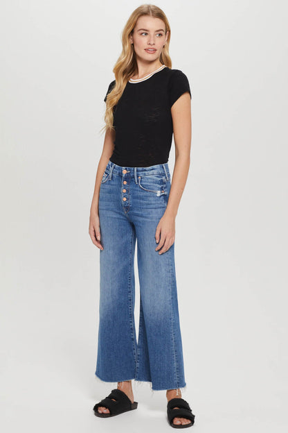 METALLIC TIPPED RINGER TEE