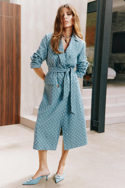 NEVER FULLY DRESSED DENIM HARPER TRENCH COAT