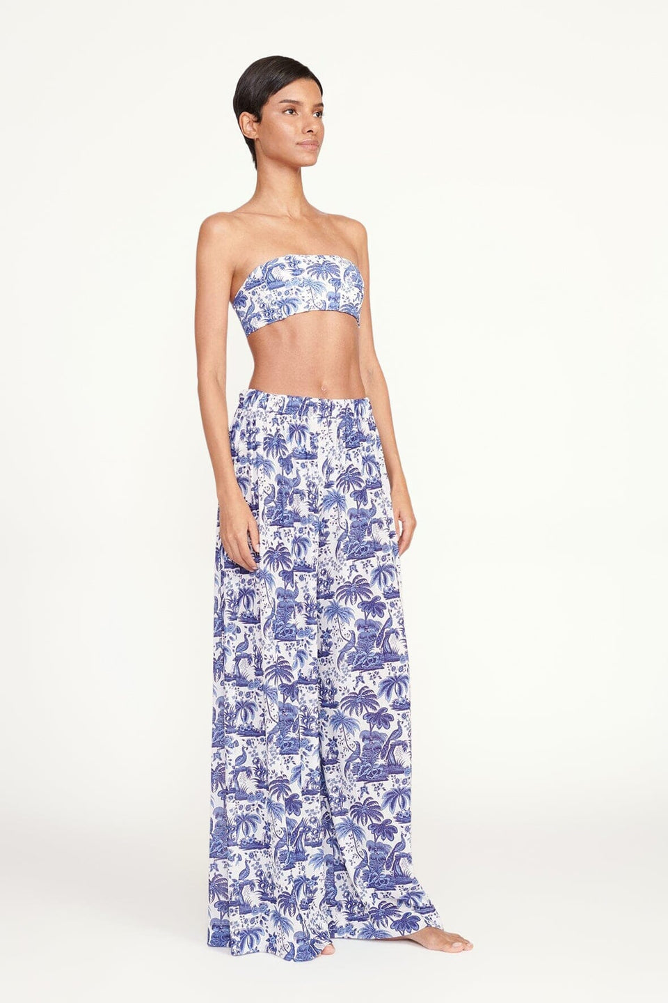 Staud Marza Pant - Blue Toile