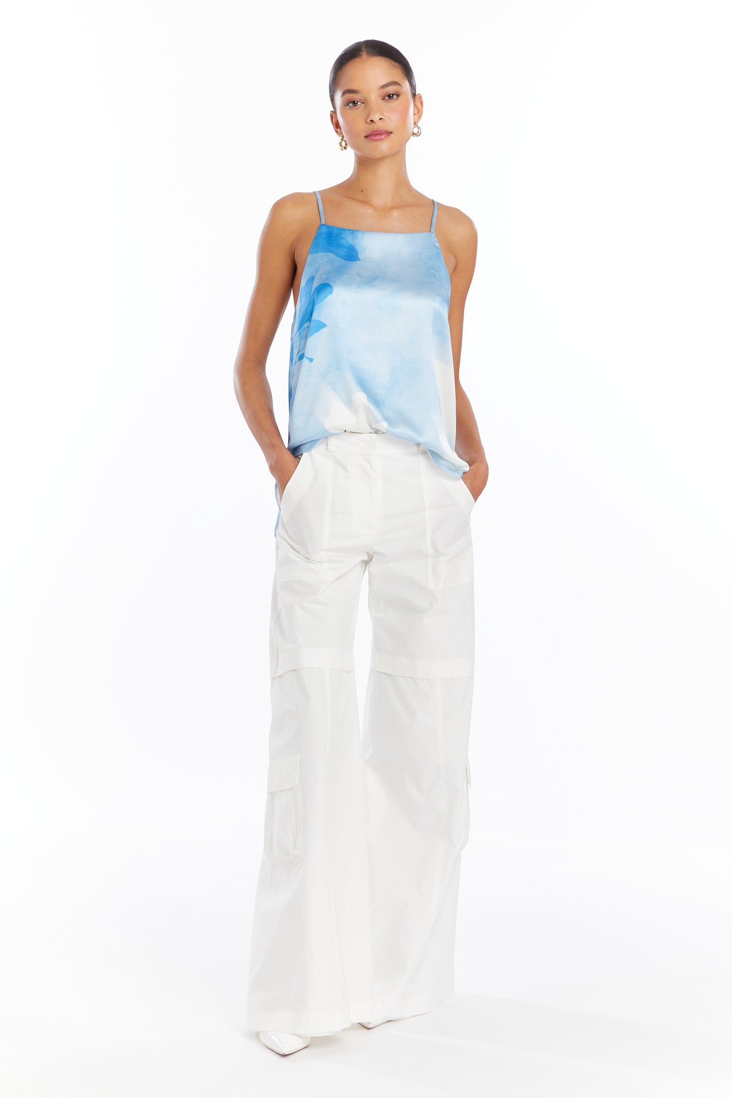 Amanda Uprichard Astrid Cami in Frosted Rose