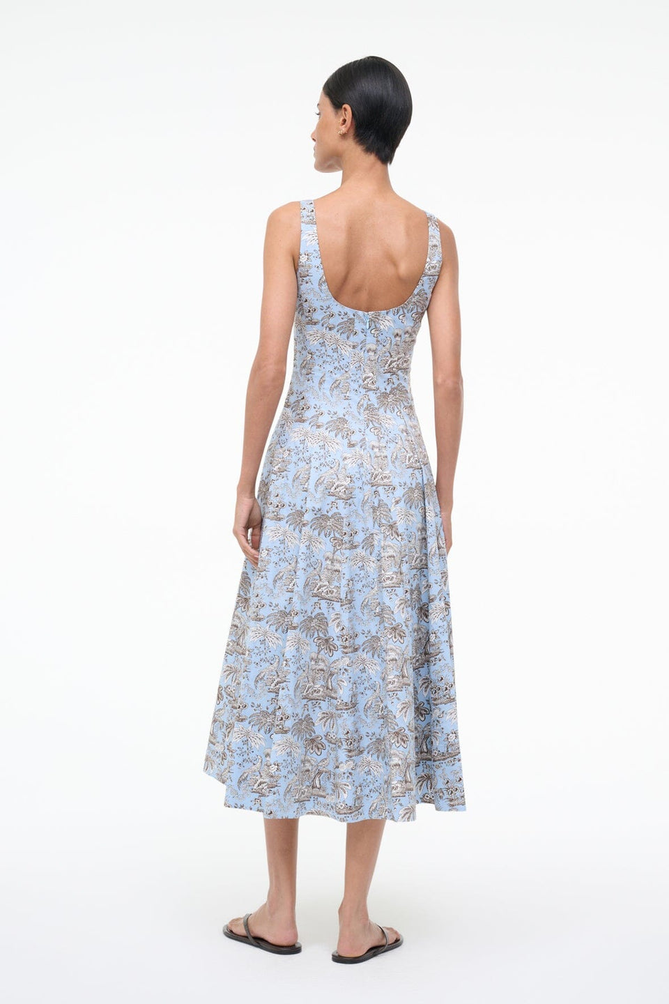 Staud WELLS DRESS SKY TOILE