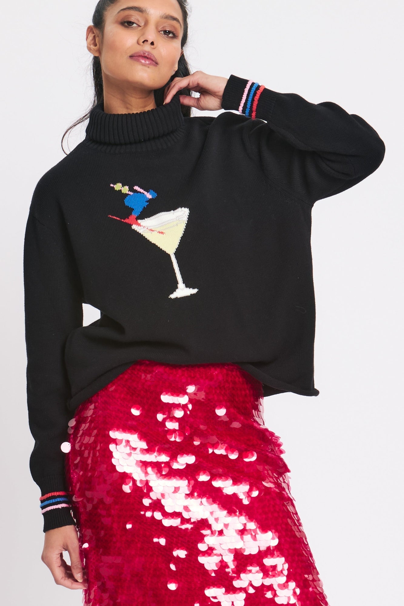 Rachel Antonoff Apres Ski Martini Turtleneck Sweater