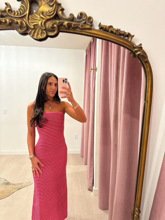 The Wolf Gang Sunmor Knit Maxi Dress - Candy