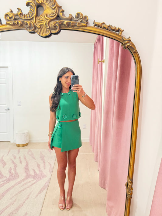 Alexis Maree Top - Jade Green