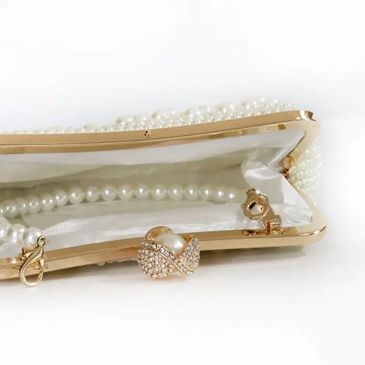 Pearl Embellished Clutch