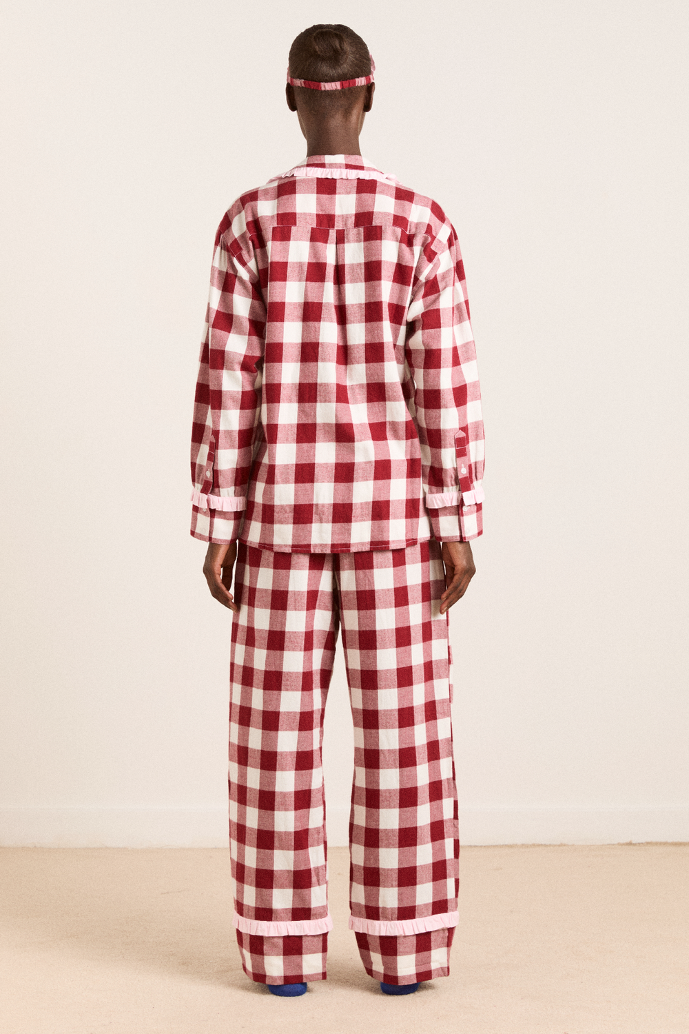 Damson Madder Antonella Pj Set - Burg Gingham