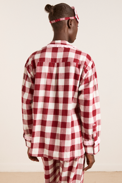 Damson Madder Antonella Pj Set - Burg Gingham