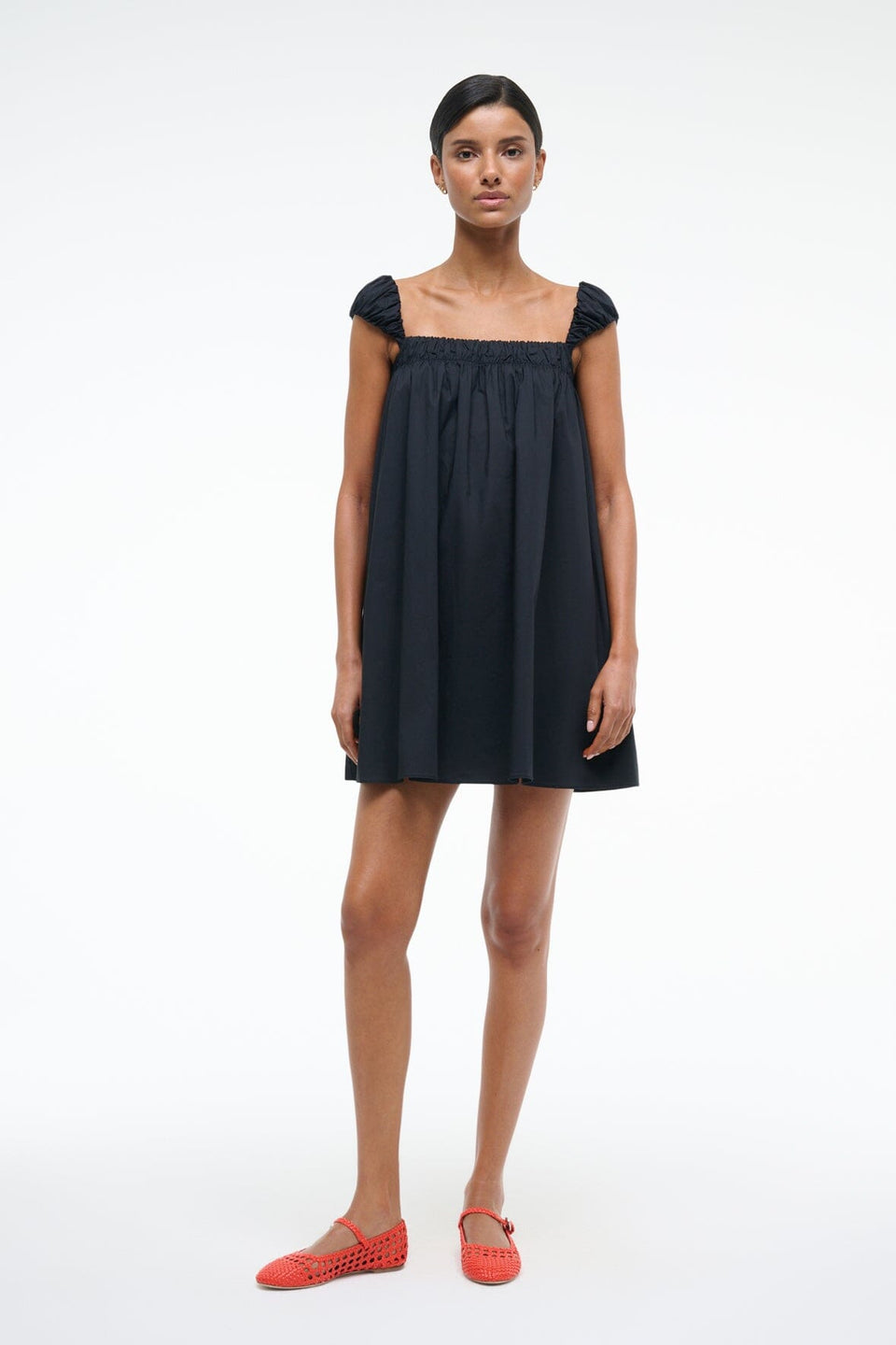 STAUD BEAU BLACK DRESS