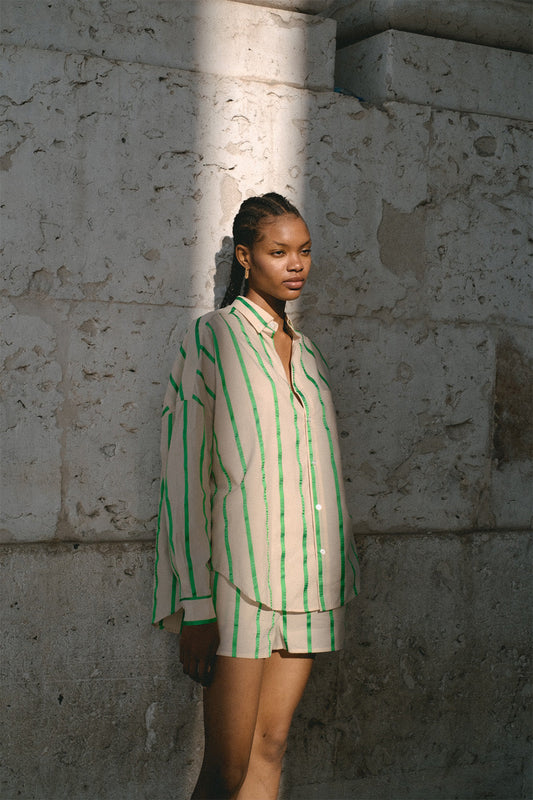 BLANCA Fleur Shirt in Green
