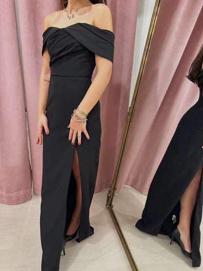 Monique Lhuillier Celeste Crepe Long Dress