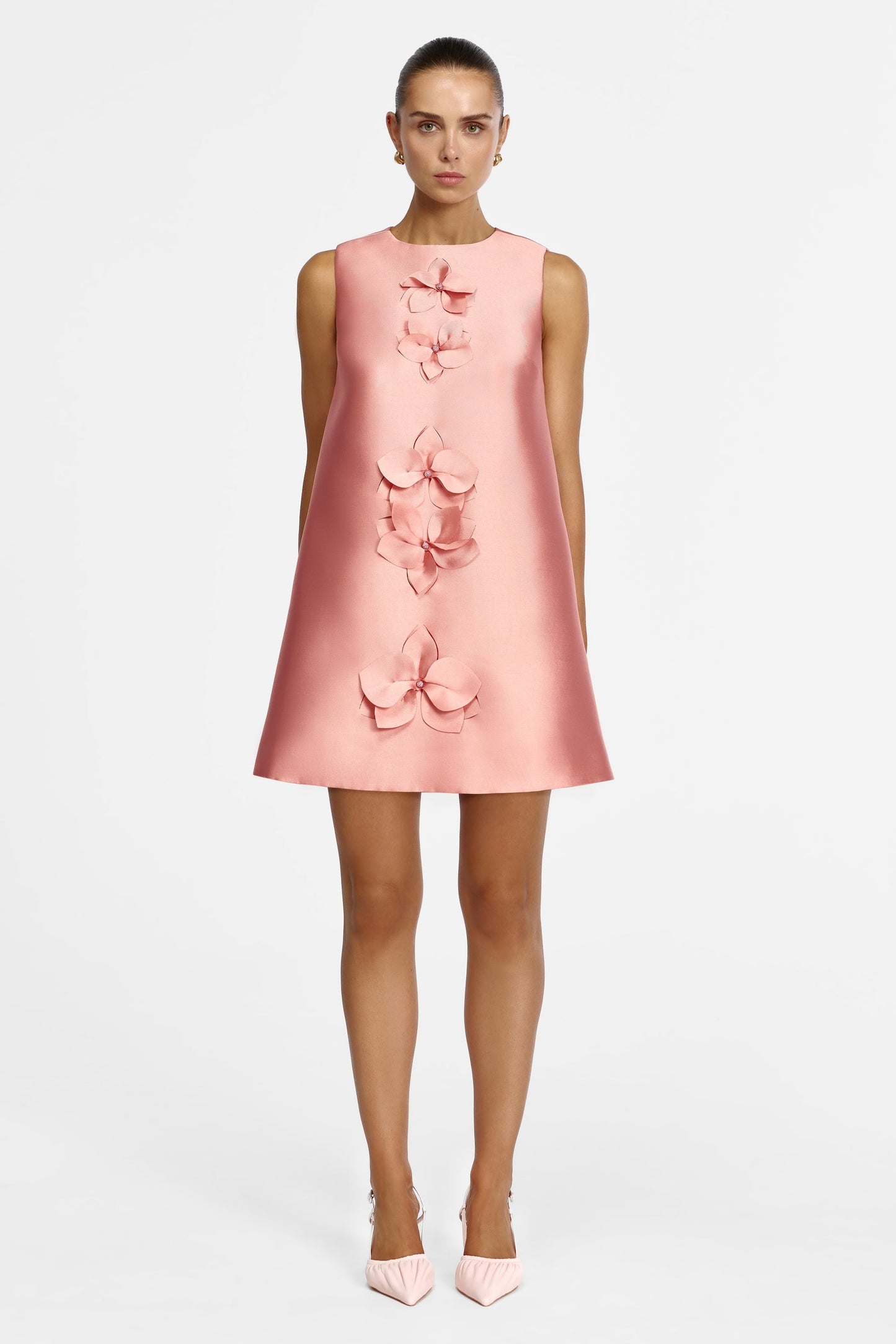 Acler Medora Mini Dress - Rose Petal