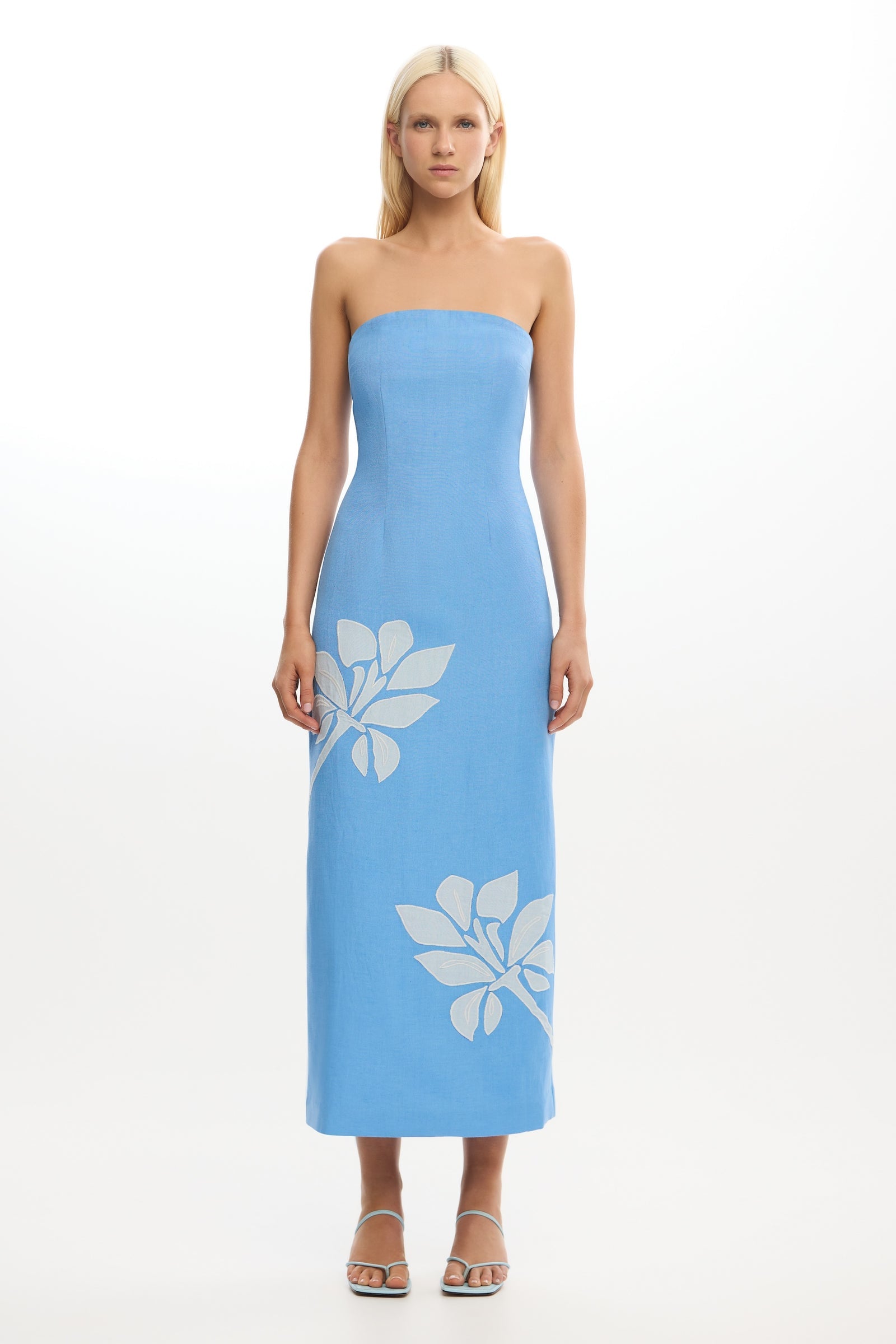 significant other strapless midi dress Midnight June Strapless Maxi Dress Navy