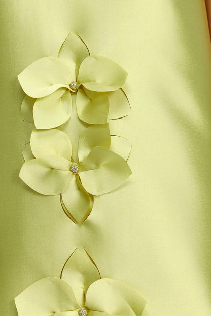 Acler Medora Mini Dress - Limeade