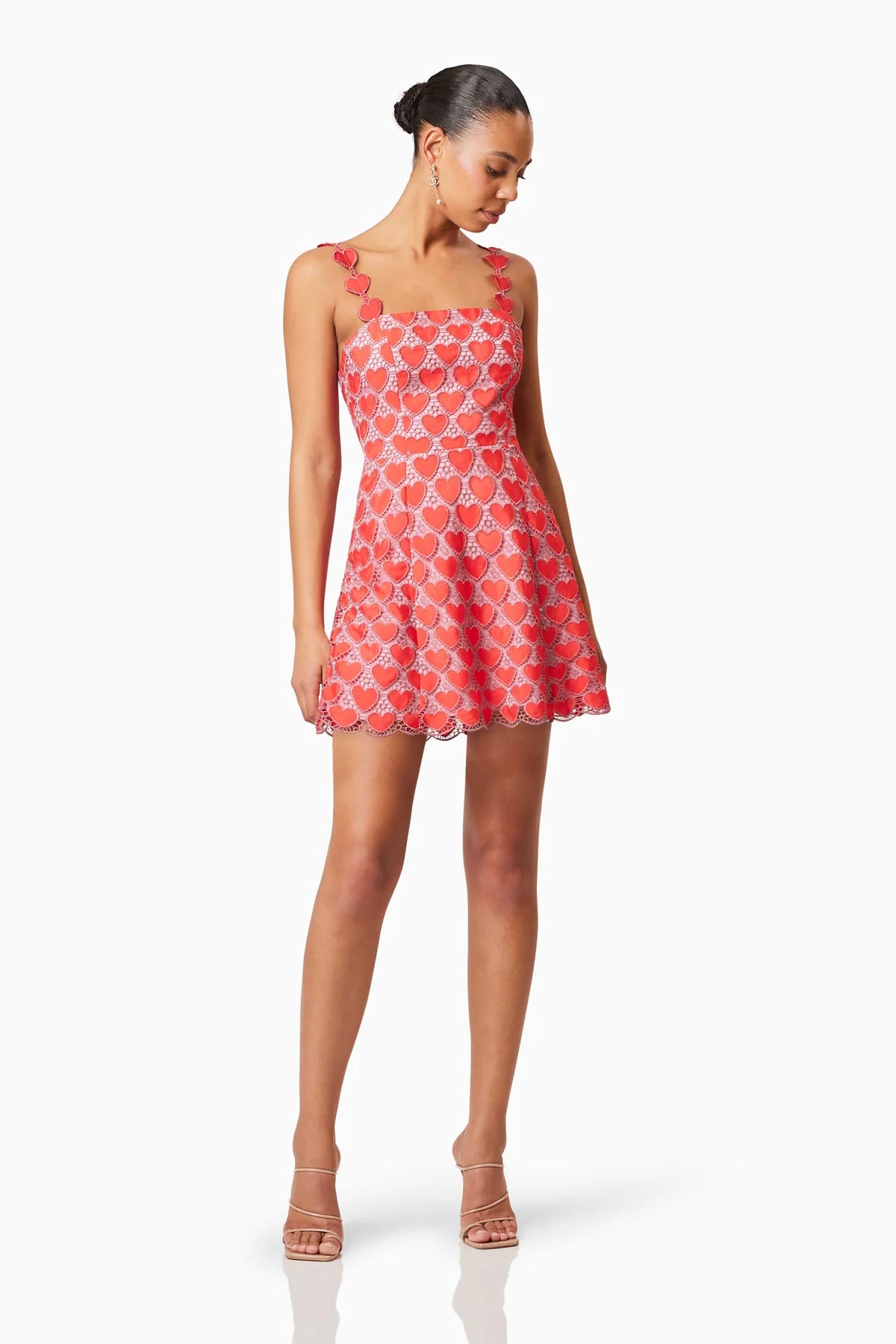 Elliatt Heartthrob Mini Dress In Red
