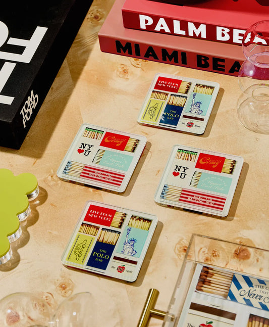 New York Matchbook Coaster