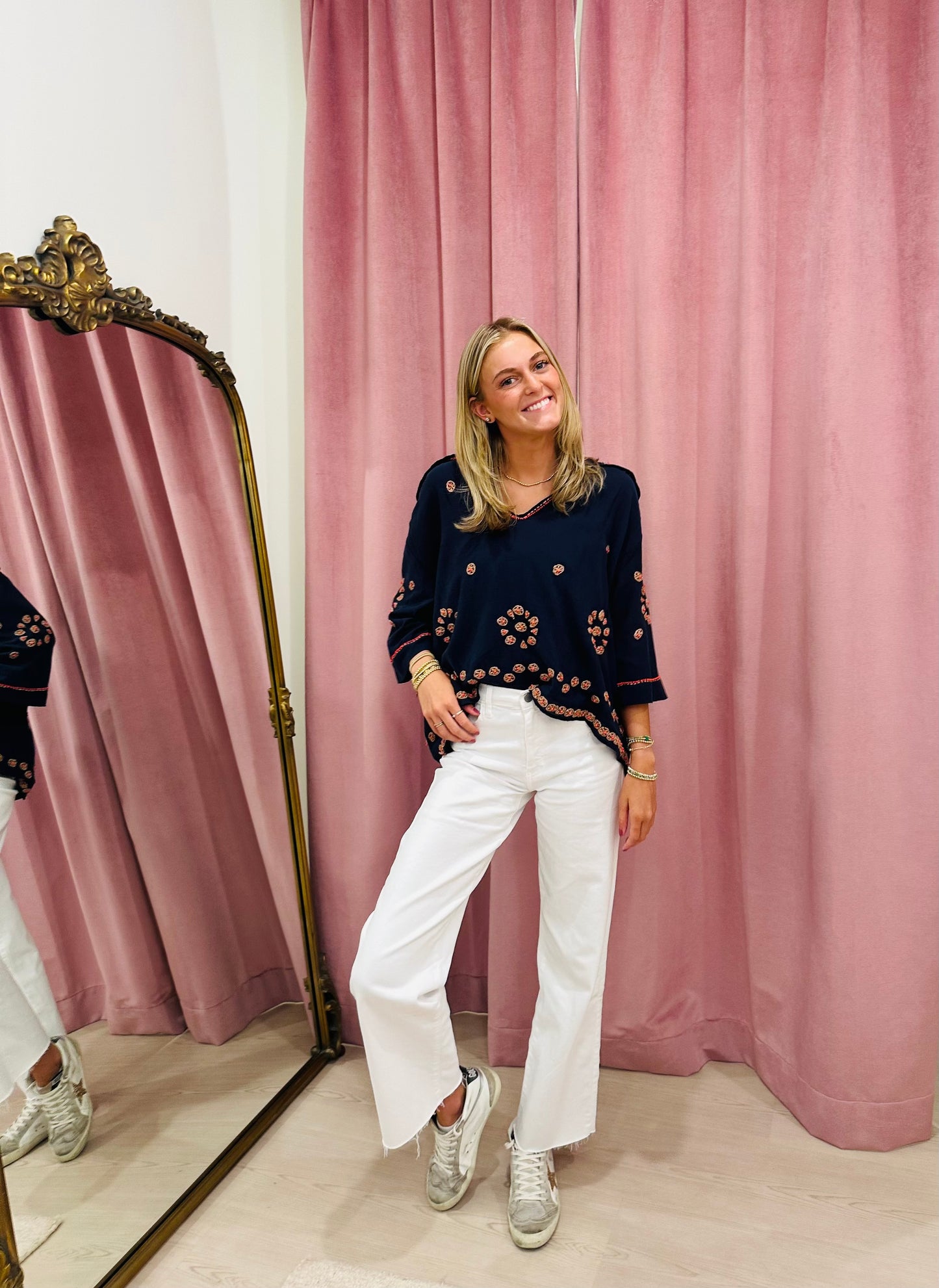 The Great Beaded Vintage Sailor Top