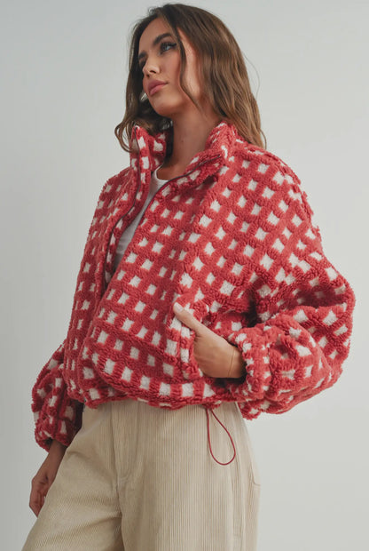 Barn Sherpa Jacket - Red