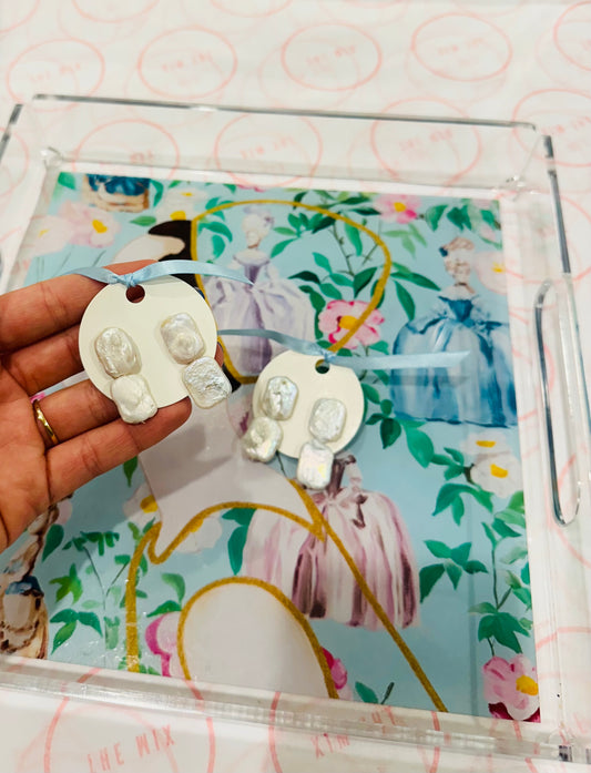 EARRINGS BY GRACE SQUARE STUDS