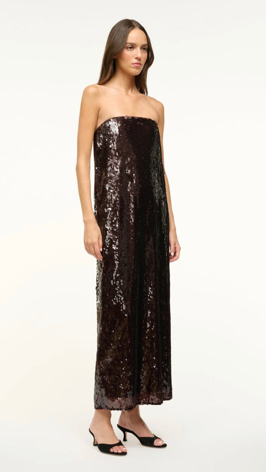 STAUD Casey Dress - Bronze