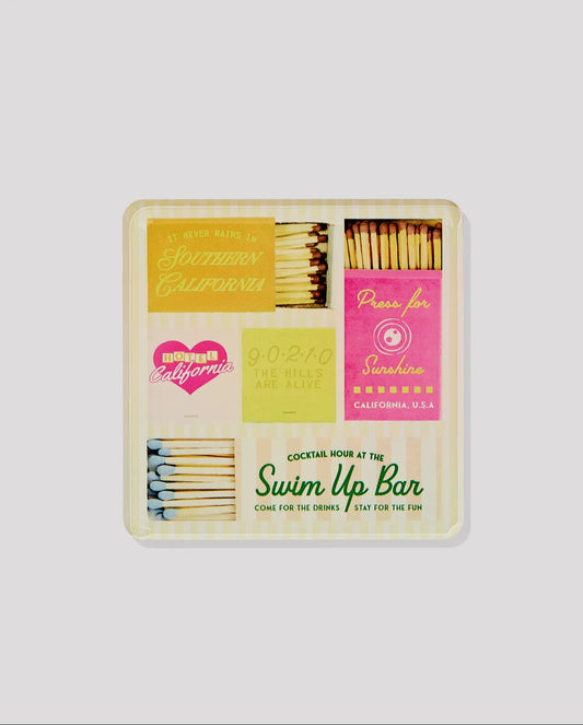 California Matchbook Coasters