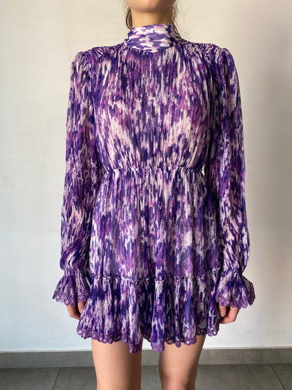 Hemant & Nandita Anum Purple Viscose Dress