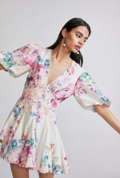 Hemant & NAndita April Short Dress