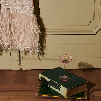 Pearl Glass Coupe - Pink